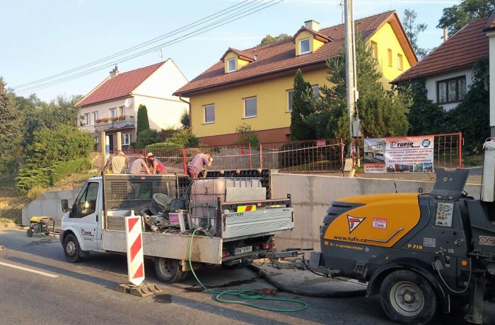 Rekonstrukce opěrné zdi Drslavice